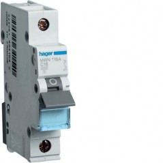 MWN150 - Interruttore automatico 1P 50A C 3kA 1M HAGER EAN:3250614330506