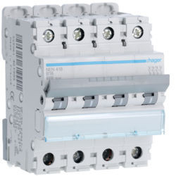 NEN416 - Disjuntor 4P 16A B 6/10kA 4M HAGER EAN:3250614619991
