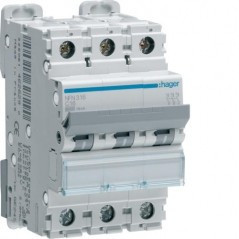NFN300 - 3p Breaker 0.5a C 6/10ka 3m Hager EAN: 3250614628214