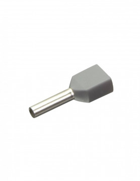 OFTCS08 - PONTEIRA DUPLA ISOLADA 2 X 2,5MM CINZA (SACO 100 UN) OMNIUM ELECTRIC