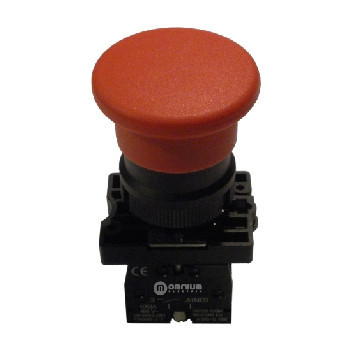 Omnium - CLPGR0R -20 - Bouton de pression des champignons Ø40 mm, 1cc rouge