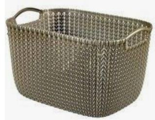 Panier en maillage rectangulaire l ~ 19L brun