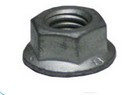 Porca sxt. C/falsa anilha din6923 fe zn m12 (100un)