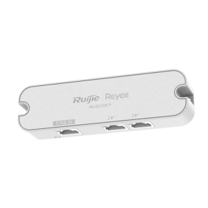 Reyee Switch Desktop - Switch ultracompacto com 3 portas FE 10/100 - 2 portas de saída PoE/PoE+ (802.3af/at) - Alimentação direta através da entrada PoE (sem CC) - Orçamento de energia PoE até 30W - Proteção contra sobretensões de 4 kV