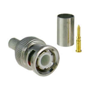 SAFIRE CONNECTEUR - BNC à cavate - Compatible avec microcoaxial - 25 mm (FO) - 10 mm (AN) - 5 g