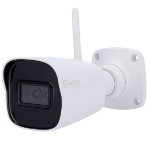 Safire Smart - Câmara Bullet WiFi E1 Inteligência Artificial - Resolução 5 Megapixel (2880×1620) - Lente 2.8 mm | Audio IN | IR e luz branca 30m - IA: Classificação de humano e veículo - Impermeabilidade IP67