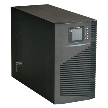 SAI online - Potencia 2000VA/1800W - Entrada 200~240 Vac / Saída 200~240 Vac - 3 saídas SAI/UPS protegidas - Tempo de recarga 4~5 h - 4 baterias seladas de chumbo-ácido (incluídas)