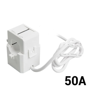 Shelly 50A - Pinça de transformador de corrente - Medidor de consumo - Suporta 110-240 V - Compatível com Shelly EM - Compatível com Alexa e Google