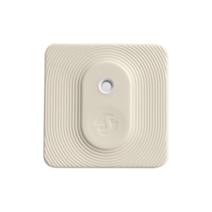 Shelly Blu H&amp;T ZB Ivory - Sensor de temperatura y humedad ultra compacto - Protección contra salpicaduras (IP54) - Conectividad Bluetooth de bajo consumo (BLE) - Batería de larga duración (hasta 3 años) - Compatible con Alexa y Google