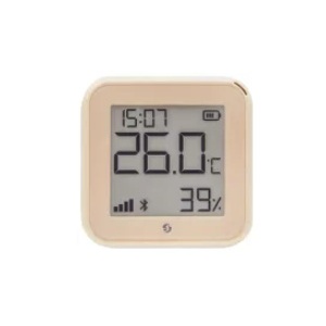 SHELLYH&TGEN3MOCHA - Monitorizador ambiental de temperatura e humidade com WiFi e display E-ink - Bege
