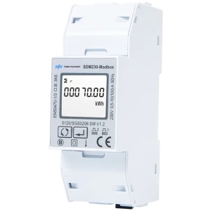 Smart Meter TBB - Einphasig | Bidirektional – Kompatibel mit Riio SUN II Wechselrichter – DIN-Schienenmontage – Für netzgekoppelte Systeme