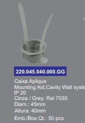 SOFLIGHT - 220.045.040.000.GG - Apply box for opaque walls