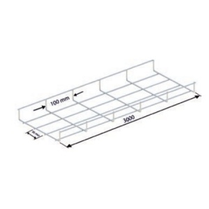 SOFLIGHT - CV-300-35-04-HDG-1 - Caminho Cabos Varão 300x35mm Galvanizado Quente