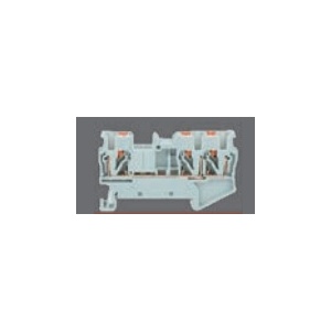 SOFLIGHT-SL-BD2204PI-G-BORNE DIN PUSH-IN DOUBLE LINE 0.5-4mm 800V/31A GRAY