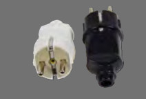 SOFLIGHT - SL-E8050P - Ficha Macho Schuko 16A Preta