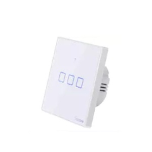 SONOFF T2EU3C-TX -Cambiar (3 Banda) T2 Elegante Wifi+RF tocar em vaso de endosar - Blanco Nieve