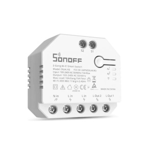 SONOFFDUALR3 - Interruptor Inteligente Wi-Fi de Relé Duplo c/ medição de energia