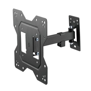 Suporte de parede com braço - Peso suportado 30 Kg - VESA 200x200 mm - Distância à parede de 56 ~ 204 mm - Inclinação -8º ~ +5º - Giro +90º ~ -90º