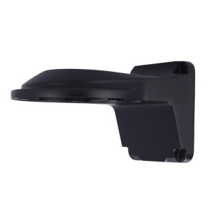 Suporte de parede - Para câmaras dome - Apto para uso no exterior - Cor preto - Passador de cabos - 125 (Al) x 125 (Lg) x 208 (Pf) mm