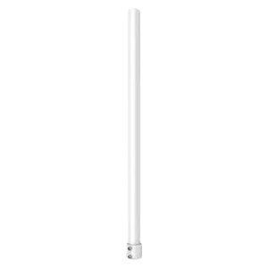 Support de plafond - pour les chambres à dôme - hauteur 520 mm - Ajustement pour une utilisation à l'étranger - Couleur blanche - fabriquée en aluminium