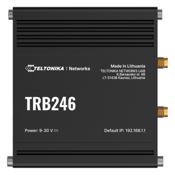 Teltonika Router Industrial 4G LTE Cat 4 - Resiliência total com duas ranhuras para cartões SIM - Posicionamento GNSS: GPS, GLONASS e outros - VPN: IPsec, OpenVPN, WireGuard e ZeroTier - Porta Ethernet 10/100 e RS232/RS485 - Hardware Watchdog e protocolos