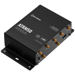 Teltonika Router Industrial 5G M12 - Conectividade 5G SA/NSA ultrarrápida e fiável - Wi-Fi 5 Dual-Band e posicionamento GNSS - 4 portas Gigabit Ethernet com conectores M12 - VPN avançada: IPsec, OpenVPN e WireGuard - Sistema operativo RutOS baseado no Ope