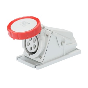 Tomada fixa de superfície a 90°, IP67, 3P+N+T, 16 A, 400 V