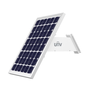 Uniview - Sistema autónomo de fornecimento de energia para CCTV - Painel solar de 60W - Bateria de lítio LiFePo4 160Wh - Módulo de operação integrado - Apoio para ancoragem de mastro