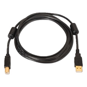 USB 2.0 Cable - For printer - Type A/M -B/M connectors - Length 5.0 m - High quality (28AWG+22AWG - Black color
