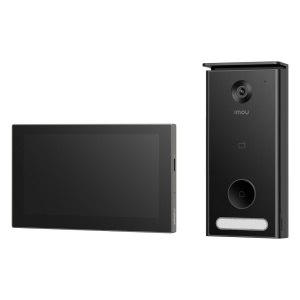 Videoporteiro Inteligente 5MP - WiFi Dual / 2-hilos - Lente 2.3mm / Ecrã 7" - Área de privacidade personalizável - IMOU SENSE humanos e veículos - Para utilização no exterior