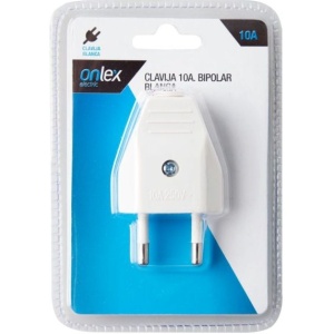 WEISSER ONLEX-STECKER 10A BIPOLARER BLISTER
