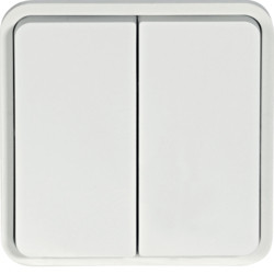 WNA040B - CUBYKO - Double staircase switch, white Hager Ean: 3250617175401