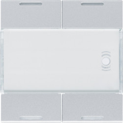 WXE314T - Llave x4 galería Knx con LED, aluminio HAGER Ean:3250618500233