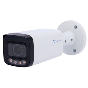 X-Security Câmara IP Bullet - 8 Megapixel (3840x2160) - Lente Motorizada 2.7~13.5mm - WDR 120dB | Dual Light (IV 60m e luz branca 60m)) - WizSense, com classificação de pessoas e veículos - MicroSD 256GB / IP67