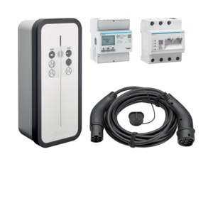 XEV1K22T2SEMCC - equipo Ingenioso solar 1x22kW 3P RFID c/ cable HAGER Ean:3250610010266