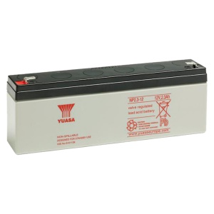 Yuasa NP2.3-12 - Batterie rechargeable - Technologie du plomb acide - Capacité 2,3 AH / 12 V - 64 mm x 178 mm x 24 mm / 950 g - pour une sauvegarde ou une utilisation directe