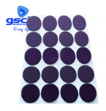 003802757 - 8433373027572Conjunto de 20 feltros adesivos redondos Ø16mm - Castanho