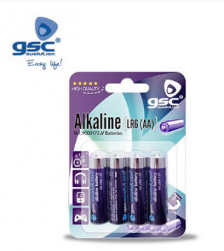 009000172 - 8436039201729 Alkaline GSC Evolution LR -6 (AA), blister 4 units.