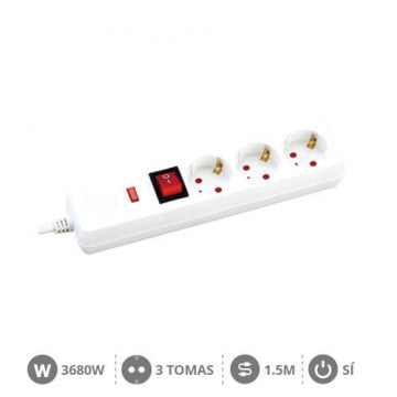 100005015 - 8433373074811 Multiple Basket with 3T + Int. (3x1.5mm) 1.5m White
