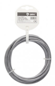 101025012 - 843373069732Cabo Textile 2.5m (2x0.75mm) Silver
