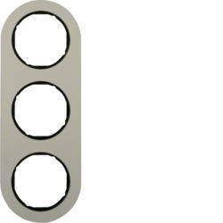 10132084 - R. Classic - Tabelle X3, Aluminium/Schwarzer Hager EAN: 4011334392385