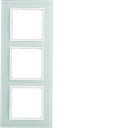 10136909 - B.7 - marco x3, Vaso blanco HAGER Ean:4011334238980