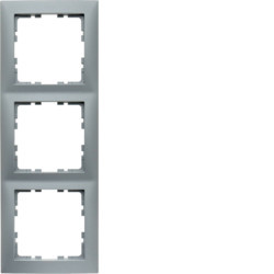 10139939 - S.1 - quadro x3, alumínio mate HAGER EAN:4011334360407