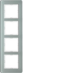 10146079 - Q.7 - marco x4, Vaso blanco HAGER Ean:4011334449867