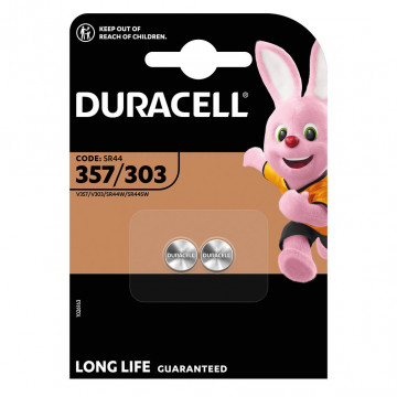 106000035 - 5000394013858Bateria de relógio Duracell 303/357 (SR44) Blister 2u