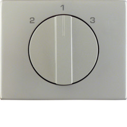 1088710400 - K.1/K.5 - botão rotativo 2-1-3, inox HAGER EAN:4011334508106