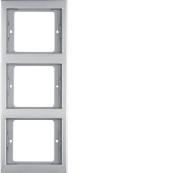 13337004 - K.5 - quadro x3 vert., inox HAGER EAN:4011334281955