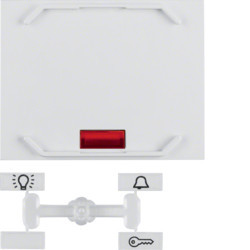 16617109 - K.1/K.5 - Barrier-Free simples, branco HAGER EAN:4011334265719