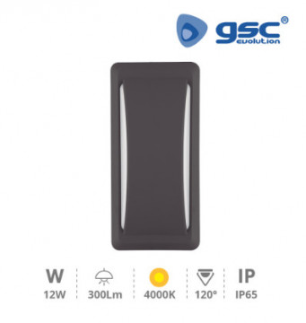 200205047 - 8433373049703Anthe Aplique LED 11W 4000K IP65 Gris antracita