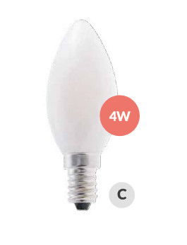 200695043 - 8433373062696Lâmpada vela LED Crystal Series 4W E14 6500K